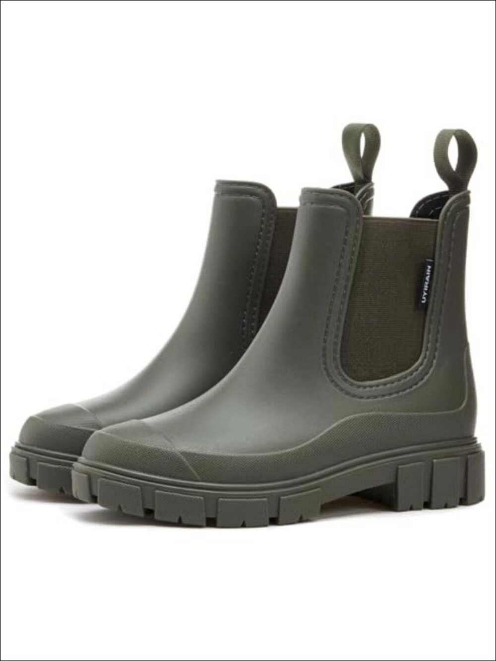 WOWSTICK Waterproof Ankle Rain Boots Lightweight Slip Resistant Booties